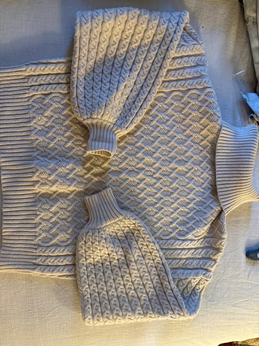 Truth Cream Cable Knit Turtleneck Sweater